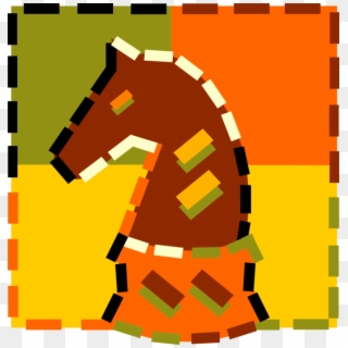 Vector Illustration Of Knight Horse's Head Piece In - Illustration Clipart