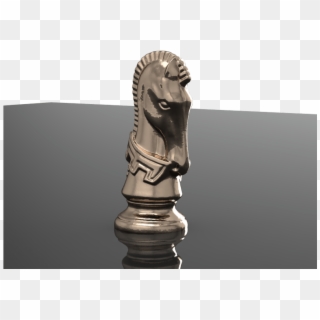 3djm 000003 - $7 - 95 - Knight Chess Piece - Bronze Sculpture Clipart