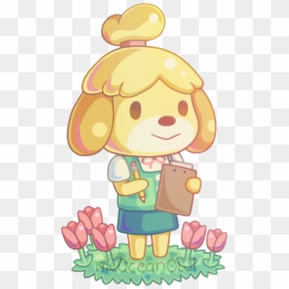 Holly 💜 - Isabelle Splatoon Animal Crossing Clipart
