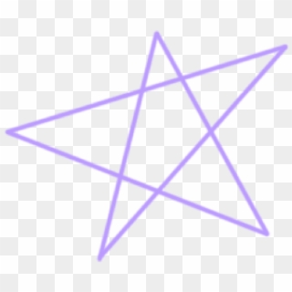 #star #purple #handdrawn #freetoedit - Triangle Clipart