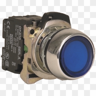 5mm Metal Flush Illum 24v Ac/dc 1no Blue - Film Camera Clipart