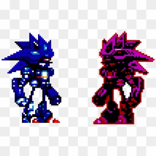 Mecha Sonic Vs Dark Mecha Sonic - Mecha Sonic 16 Bit Clipart