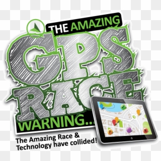 The Amazing Gps Race - Graphic Design Clipart