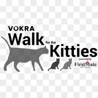 Walk For The Kitties - Black Cat Clipart