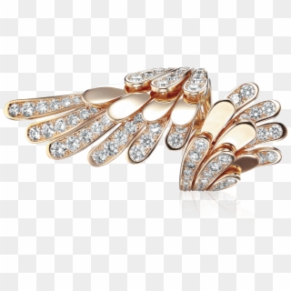 Angel Ring In 18k Rose Gold Set With 151 Diamonds Clipart