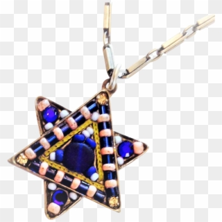 Vintage Colorful Star Of David Swarovski Crystals And - Locket Clipart
