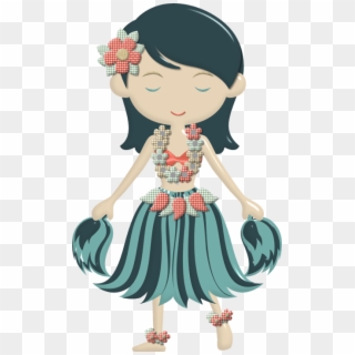 Aloha Tropical Cards Pinterest And Dolls Ⓒ - Hawaii Dress Clip Art - Png Download