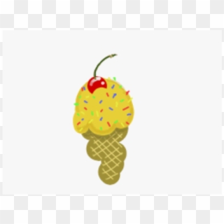This Free Clip Arts Design Of Ice Cream Cone With A - Illustration - Png Download