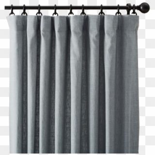 Emery Linen Pole-pocket Curtain - Window Covering Clipart
