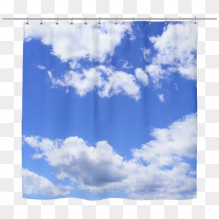 Blue Sky White Clouds Shower Curtain - Sky Colors Clipart