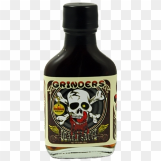 Grinders Death Sauce - Hot Sauce With Skull And Crossbones Clipart