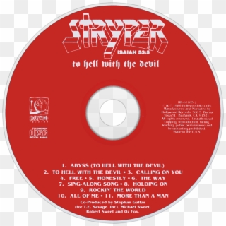Stryper To Hell With The Devil Cd Disc Image - Cd Clipart