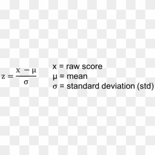 Since These Scores On These Tests Have A Normal Distribution, - Z Score Formula Clipart