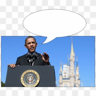 Obama At Disney - Disney World, Cinderella Castle Clipart