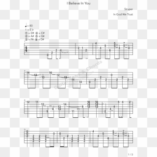 I Believe In You-stryper吉他谱 - Guitar Clipart