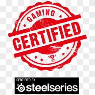 Certified By Steelseries - Gaming Certified Logo Png Clipart