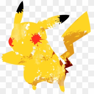 Paint Splatter Graphics - Pikachu Homer Clipart