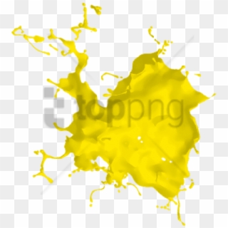 Free Png Yellow Paint Splash Png Png Image With Transparent - Real Paint Png Clipart