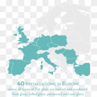 Today, Almost All Flat Glass Is Manufactured By Means - Map Clipart