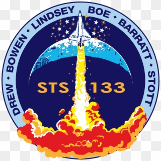 Launch Sts-133 "discovery" Kennedy Space Center, Fl - Sts 133 Mission Patch Clipart