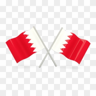Bahrain Flag With Stick Clipart