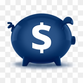 3d Blue Savings Accounts Piggy Bank Featuredcontent - Savings Blue Clipart