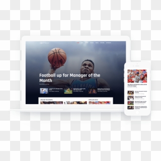 Sports News Layout - Streetball Clipart