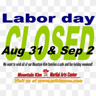 Laborday Closed - Graphic Design Clipart