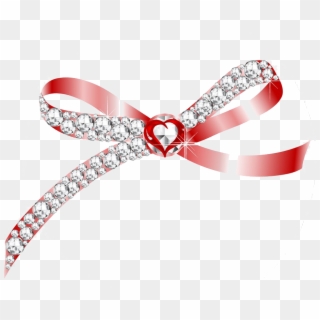 Jpg Royalty Free Stock Diamond Ribbon Clip Art Bow - Ribbon - Png Download