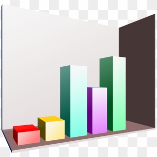 3d Bar Graph Clip Art - Bar Chart Transparent Background - Png Download