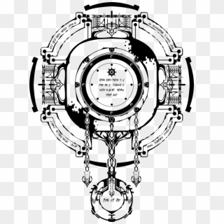 Iron Tagger Fantasy Logo, Magic Circle, Glyphs, Archangel, - Blazblue Emblem Clipart
