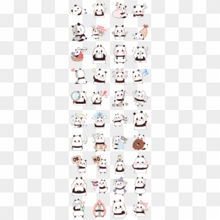 Line Sticker Panda Character, Cute Fat Kawaii Chibi - Types Of Terriers Dog Clipart