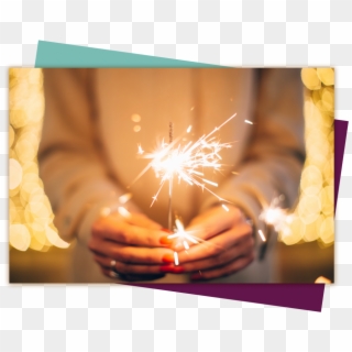 About Woman With Sparkler - New Year Resolutions Healthy 2018 Clipart
