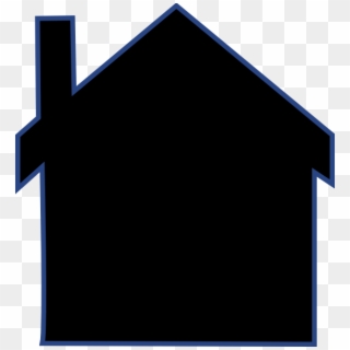 House With Chimney Silhouette Clipart