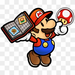 Mario Holding A Book Of Stickers And A Mushroom - Smg4 War Of The Fat Italian 2018 Clipart