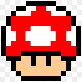 Mario Mushroom Pixel Clipart