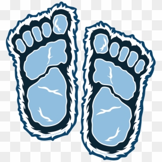 Bigfoot Sticker - Yeti Footprint Clipart - Png Download