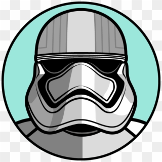 Around Like A Lightsaber - Captain Phasma Face Drawing Clipart