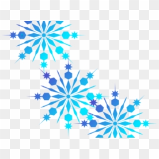 Snowflake Clipart Border - Transparent Background Snowflake Clipart - Png Download