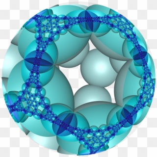 Hyperbolic Honeycomb 3 5 8 Poincare Cc - Circle Clipart
