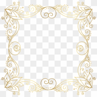 Graphic Royalty Free Download Gold Frame Png Clip Art - Clip Art Transparent Png