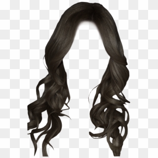 Black Hair Png - Long Hair Png Black Clipart