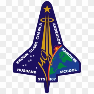 Clip Art Sts 107 Flight Insignia Nasa - Patch Sts 107 Columbia - Png Download