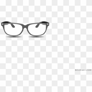 Glasses Clipart Nerd - Monochrome - Png Download