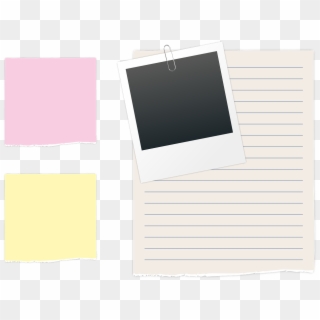 List, Polaroid, Paperclip, Photo, Post It, Note, Pink - Polaroid With Paper Clip Png Transparent Png