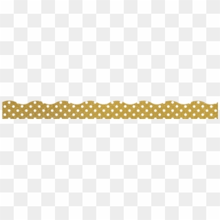 Clingy Thingies Gold Shimmer With White Polka Dots - Gold Polka Dot Border Clipart