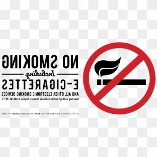 No Smoking E-cigarettes Sign Png - No Smoking Sign Printable Pdf Clipart