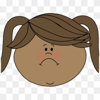 Sadness Clipart Angry Face - Girl Carrying Books Clipart - Png Download