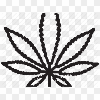 Drawn Cannabis Spliff - Marijuana Icon Transparent Clipart