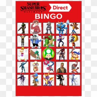 Casualnintendo - Super Smash Bros Ultimate Bingo Clipart